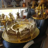 gtd  برنج منقل samovar برنجی سماور fcjoic|کلکسیون اشیاء عتیقه|شوش, |دیوار