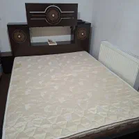 تخت خواب دو نفره در حد نو|تخت و سرویس خواب|تنکمان, |دیوار