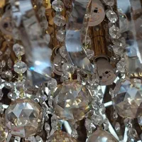 لوستر کریستالی کنترلدار|لوستر و چراغ آویز|اسلامآباد غرب, |دیوار