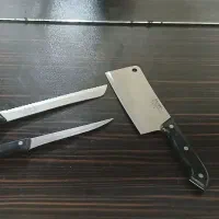 سه عدد چاقوی آشپزخانه در حد اصل المان