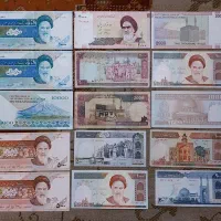 ۳۴ عدد اسکناس شاهی و اوایل جمهوری|کلکسیون سکه، تمبر، اسکناس|کرج, گلشهر|دیوار