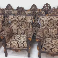 مبل سلطنتی ۸ نفره در حد نو با ۳ عددمیز