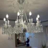 ۲ عدد لوستر باکارت ۱۰ شاخه ۱ عدد باکارت ۳ شاخه