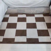 فرش ماشینی با طرح هندسی