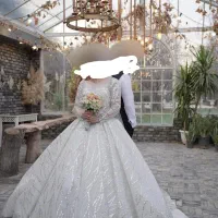 لباس عروس ژورنالی پارچه وارداتی(اماراتی)