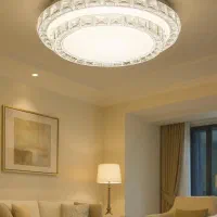 چراغ سقفی کریستالی 2 طبقه 72 وات سه حالته|لوستر و چراغ آویز|تهران, حکیمیه|دیوار