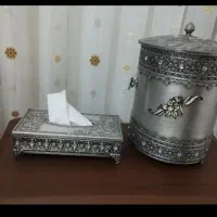 سطل آشغالی و جا دستمال کاغذی