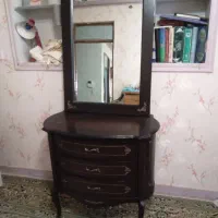 کنسول روکش ملچ سه کشو چهارپایه سم اهوبی