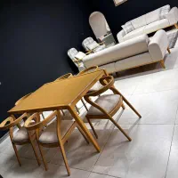 میز غذاخوری با چوب راش تولید اقای انصاری