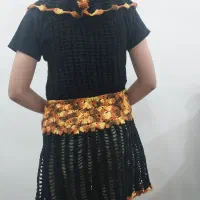 شنل و رو لباسی دست باف.و جوراب دستباف|لباس|دزفول, |دیوار