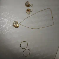 گوشواره و نیم ست رنگ ثابت