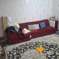 مبل و کاناپه 7 نفره قرمز رنگ
