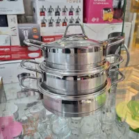 سرویس تابه دودسته جهزیه استیل ضدزنگ اویم سارای ترک