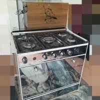 اجاق گاز پنج شعله طرح فر هرپنچ تا شعله سالم|اجاق گاز و لوازم برقی پخت‌وپز|رشت, دیانتی|دیوار