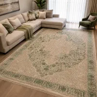 فرش/دیزاین ۱۲۰۰شانه/طوسی/نئوکلاسیک