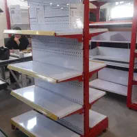 قفسه فروشگاهی آسان نصب بسیار تمیز در حد نو