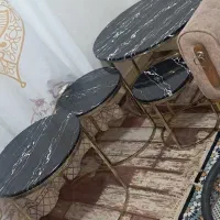 میزجلومبلی و ۳عدد میزعسلی و آباژور|مبلمان خانگی و میز عسلی|بندر ماهشهر, |دیوار