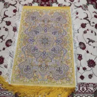 فرش تمام ابریشم پشتی