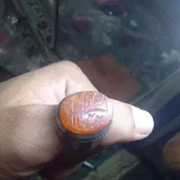 انگشتر نقره سنگ عقیق شرف شمس سنگین