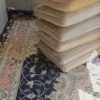 ۹ جفت پشتی فرشی گل برجسته زیبا