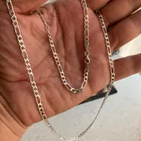 زنجیر نقره فیگارو ترک|جواهرات|تهران, سردارجنگل|دیوار