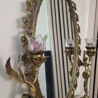 اینه وشمعدان برنجی|بوفه، ویترین، کنسول|ری, دیلمان|دیوار