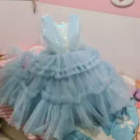 پیراهن مجلسی بچه گانه کاملا تمیز و نو