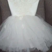 لباس عروس دخترونه تمیز ونو بادامن تور بالاتنه|کفش و لباس بچه|تهران, باغ خزانه|دیوار