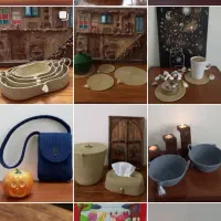 سبد،زیر قابلمه ای،زیر بشقابی قیطان دوزی