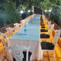 اجاره کرایه صندلی چوبی شیواری میزچوبی ظروف رقص نور
