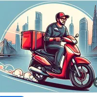 توزیع مرسولات پستی با موتور و ماشین