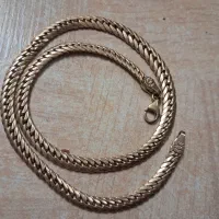 گردنبند طلا  مدل پوست ماری   زیبا و سالم با فاکتور