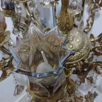 لوستر کنار سالنی برنز|لوستر و چراغ آویز|اسلام‌شهر, شهرک امام حسین (میان آباد)|دیوار