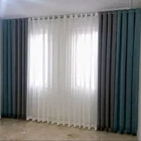 فروش انواع پرده پانچ پرده مینیمال پرده سلطنتی|پرده، رانر، رومیزی|برازجان, |دیوار