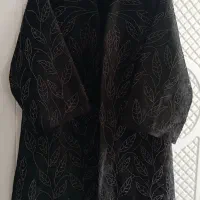 مانتو مشکی نگین دار