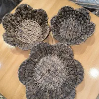 سبد چوبی حصیری