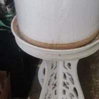 گلدان سرامیکی سالم ب همراه زیر گلدانی