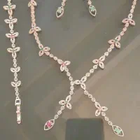 سرویس نقره اصل با سنگ اصل به شرط