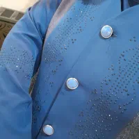 مانتوی سرمه ای کار شده نو|لباس|رشت, آزادگان|دیوار