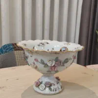 دکوری ظروف گل برجسته چینی ویترینی جهیزیه|صنایع دستی و سایر لوازم تزئینی|اصفهان, شیخ اشراق|دیوار