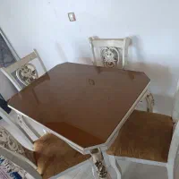 میز ناهارخوری 4نفره|میز و صندلی غذاخوری|چالوس, |دیوار
