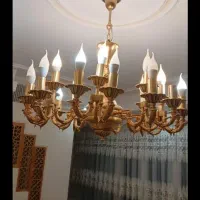 معامله لوسترهای برنجی آب طلا کیلویی ۱۲۰۰|لوستر و چراغ آویز|همدان, |دیوار
