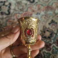 پارچ و جام برنز نگین دار|کلکسیون اشیاء عتیقه|کرج, شهرک جهان‌نما|دیوار