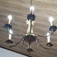 لوستر و دیوار کوب برنز قدیمی