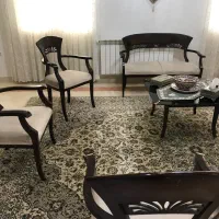 مبلمان ۸نفره با میزوصندلی غذا خوری ۴نفره کم جا