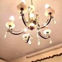 لوستر سنگ مرمر و فلز|لوستر و چراغ آویز|تهران, آهنگ|دیوار