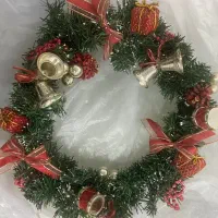 حلقه کریسمس و آینه قدی و قاب گلدوزی کاردست|صنایع دستی و سایر لوازم تزئینی|اصفهان, جلفا|دیوار