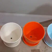 گلدان های رنگی  سرامیکی