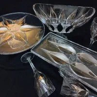 ظروف بلور آماریس سماور قابلمه چینی و سایر لوازم..