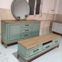 ست کامل میزتلویزیون آینه کنسول کدt79قیمت عمده|حراج|تهران, یافت آباد جنوبی|دیوار
